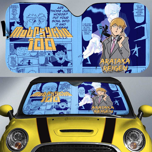 Arataka Reigen Car Sunshade Custom Mix Manga - Gearcarcover - 1