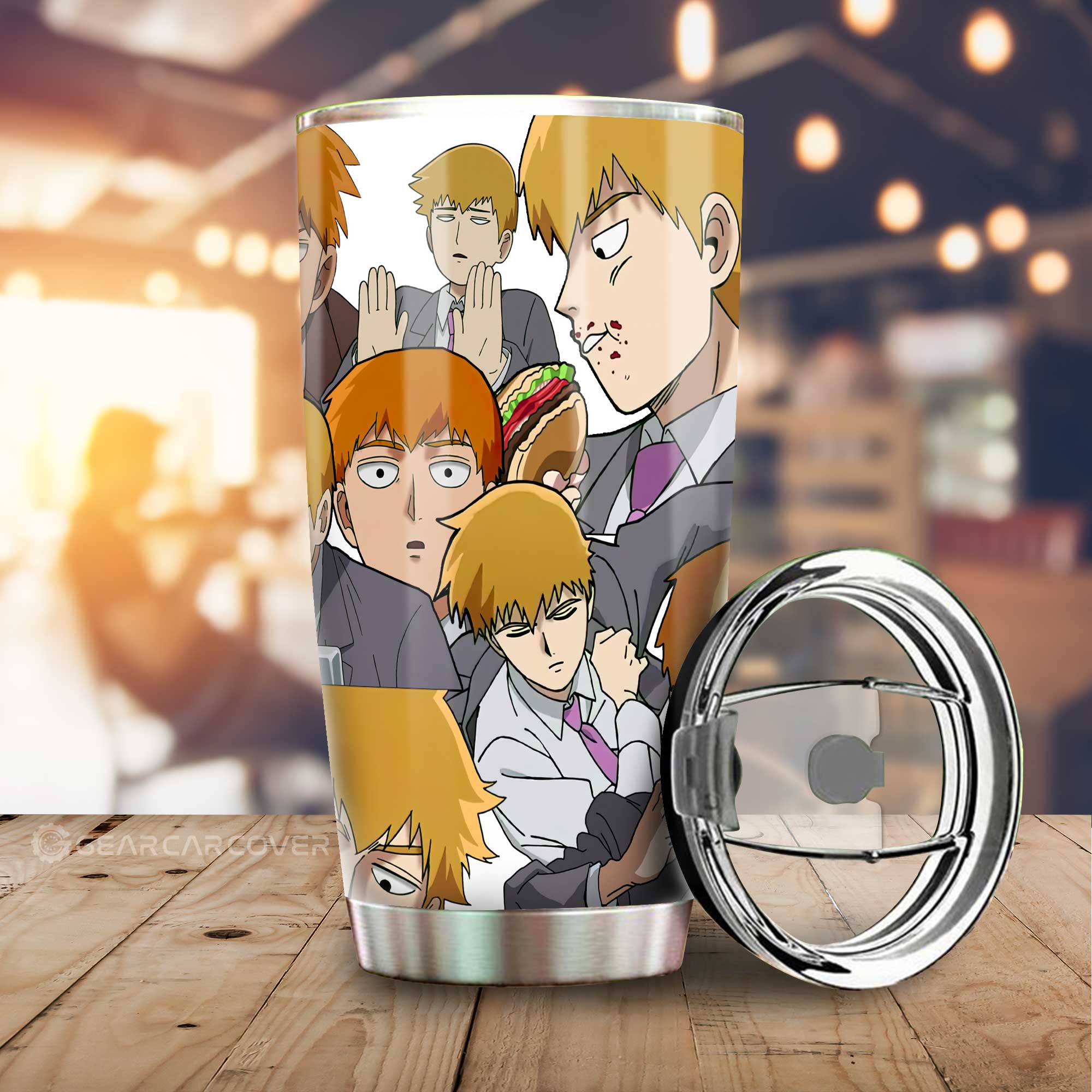 Arataka Reigen Tumbler Cup Custom Car Accessories - Gearcarcover - 1