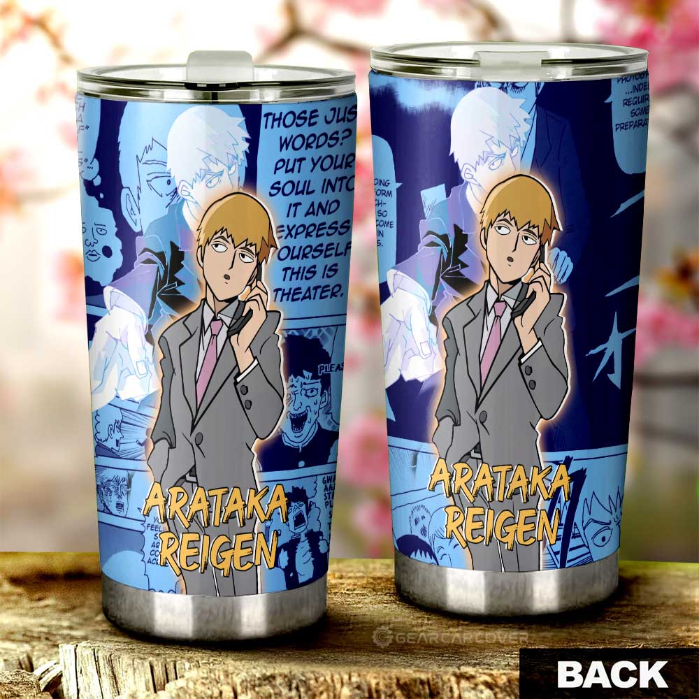Arataka Reigen Tumbler Cup Custom Mix Manga - Gearcarcover - 3