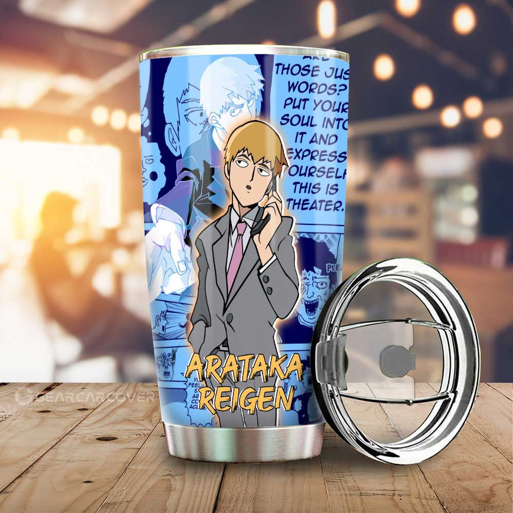 Arataka Reigen Tumbler Cup Custom Mix Manga - Gearcarcover - 1