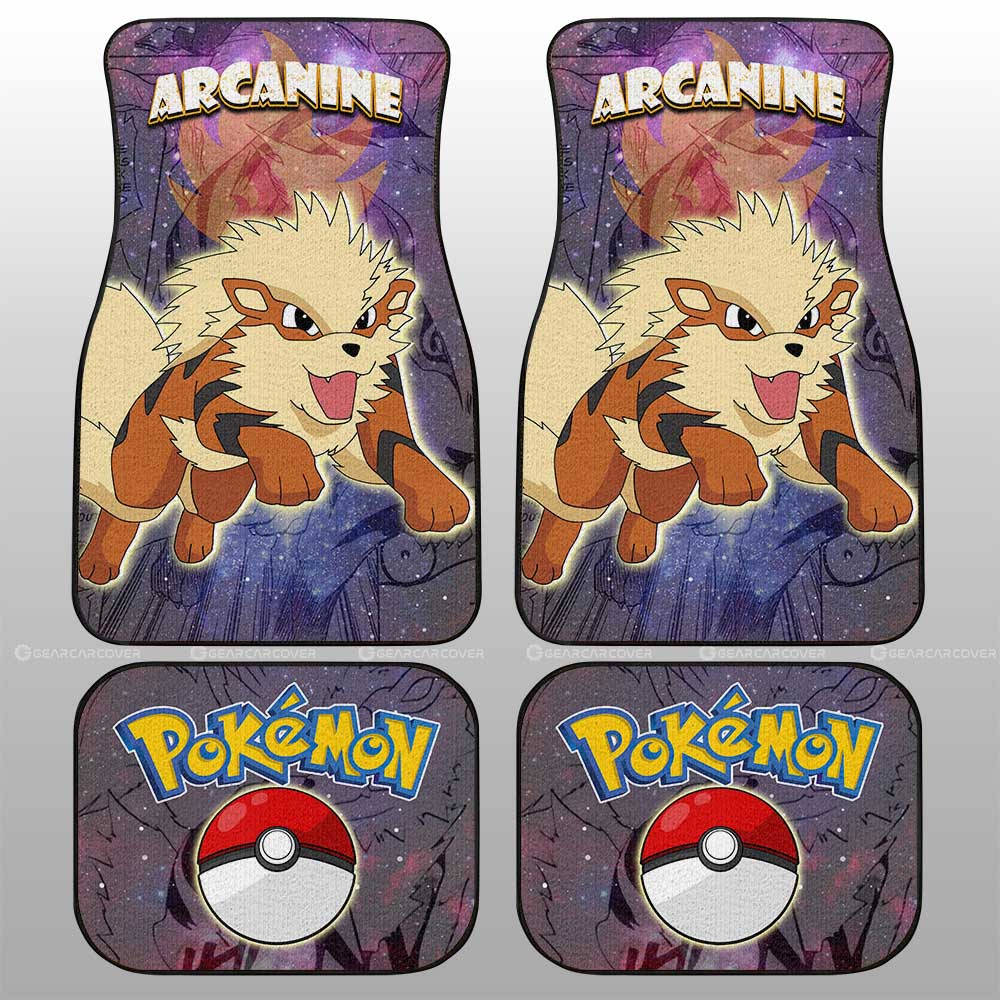 Arcanine Car Floor Mats Custom Anime Galaxy Manga Style - Gearcarcover - 2