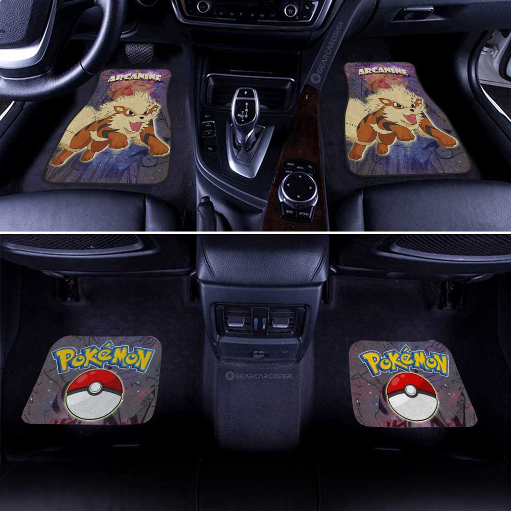 Arcanine Car Floor Mats Custom Anime Galaxy Manga Style - Gearcarcover - 3