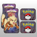 Arcanine Car Floor Mats Custom Anime Galaxy Manga Style - Gearcarcover - 1