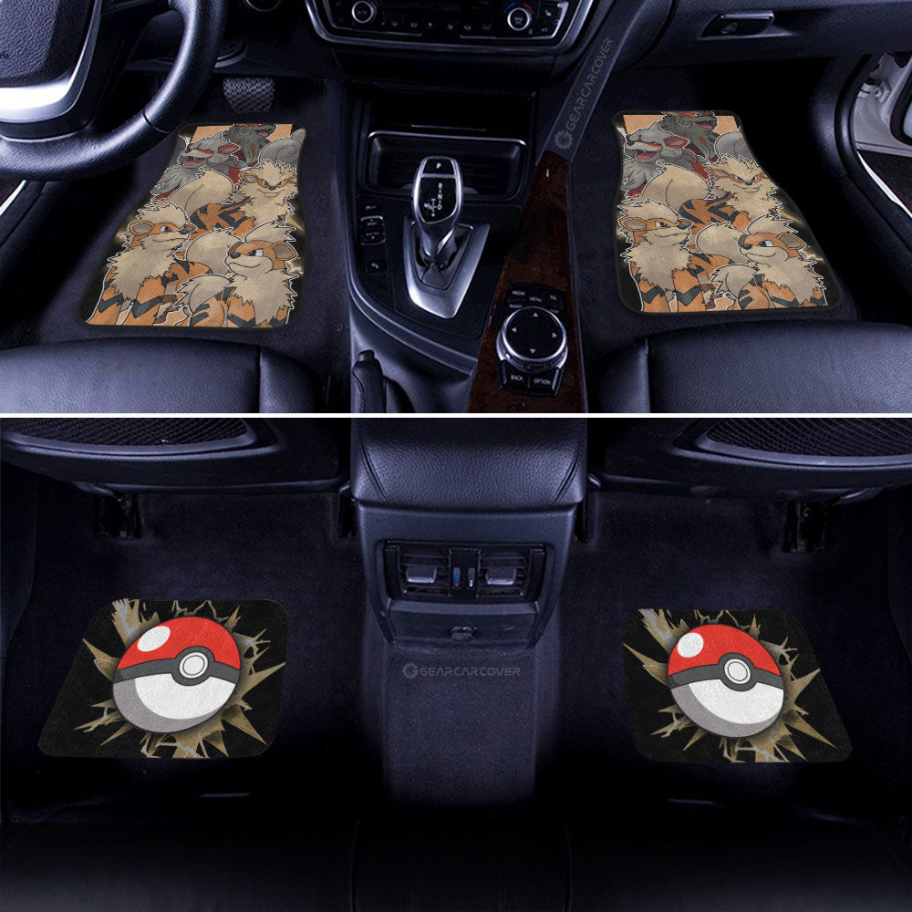 Arcanine Car Floor Mats Custom Car Accessories For Fans - Gearcarcover - 2
