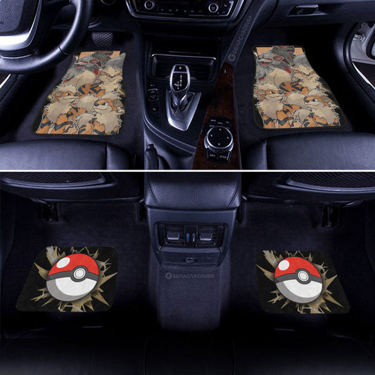 Arcanine Car Floor Mats Custom Car Accessories For Fans - Gearcarcover - 2