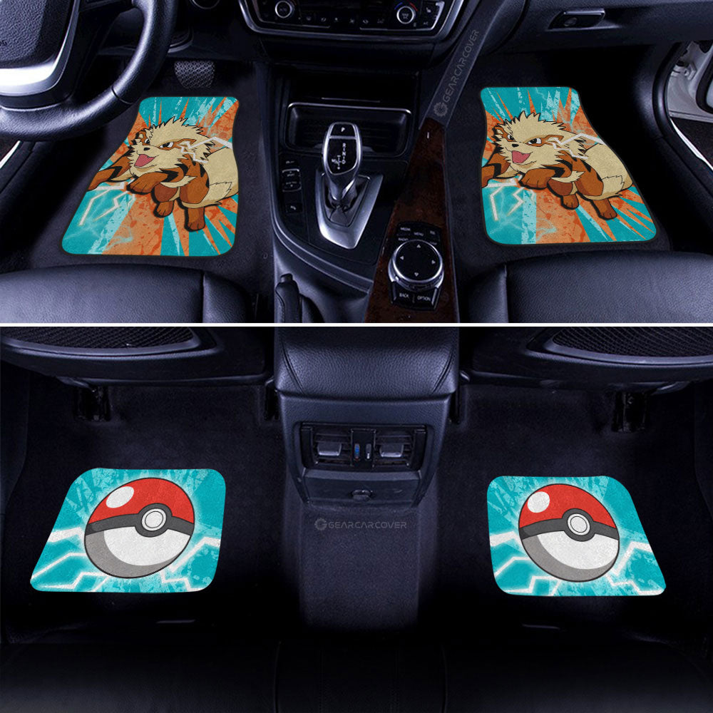 Arcanine Car Floor Mats Custom Car Interior Accessories - Gearcarcover - 2