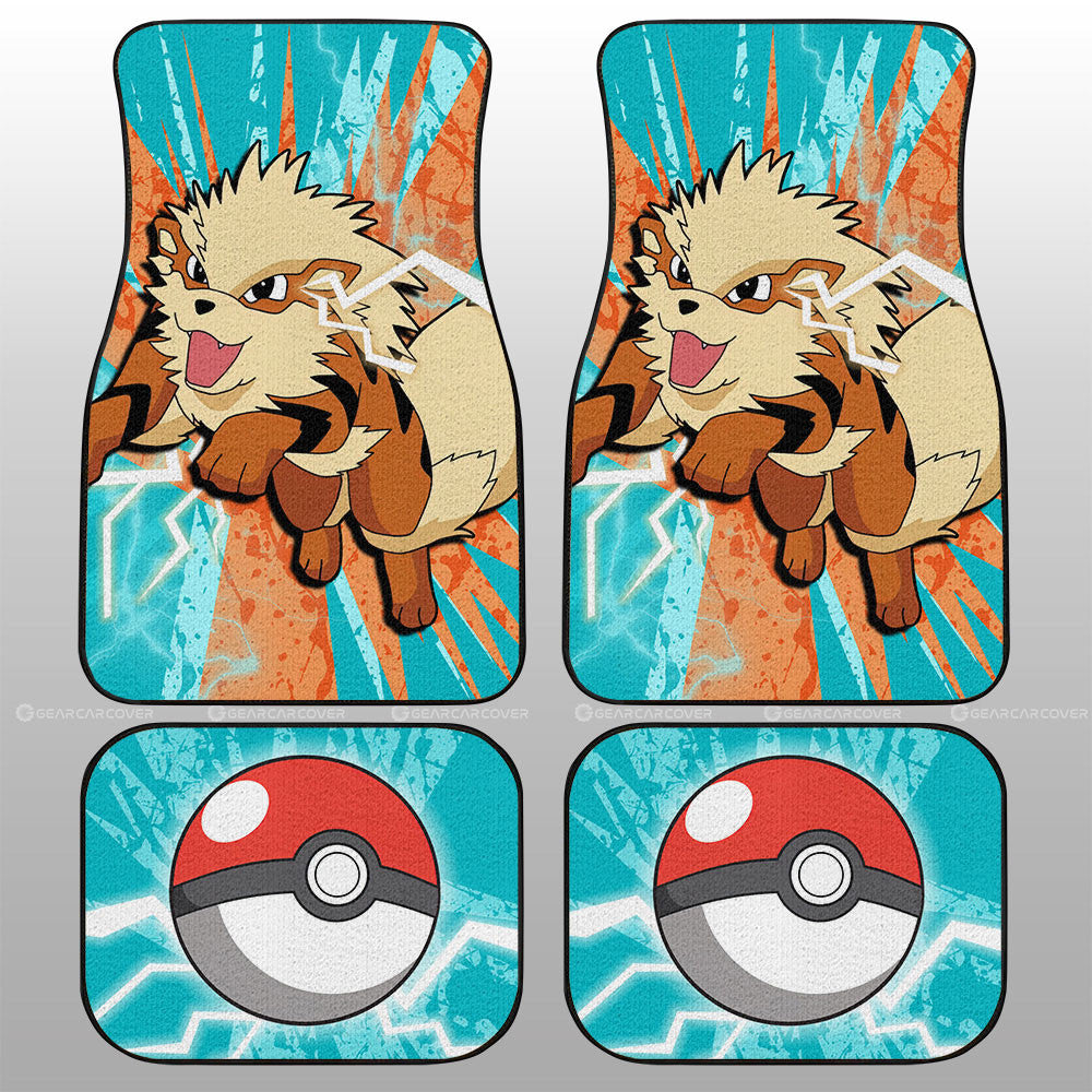 Arcanine Car Floor Mats Custom Car Interior Accessories - Gearcarcover - 1