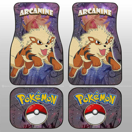 Arcanine Car Floor Mats Custom Galaxy Manga Style - Gearcarcover - 2