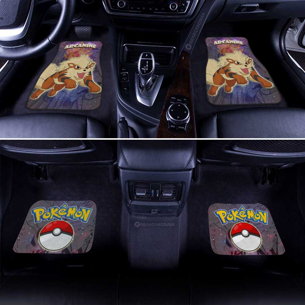 Arcanine Car Floor Mats Custom Galaxy Manga Style - Gearcarcover - 3