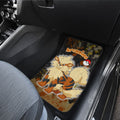 Arcanine Car Floor Mats Custom Tie Dye Style Anime Car Accessories - Gearcarcover - 4
