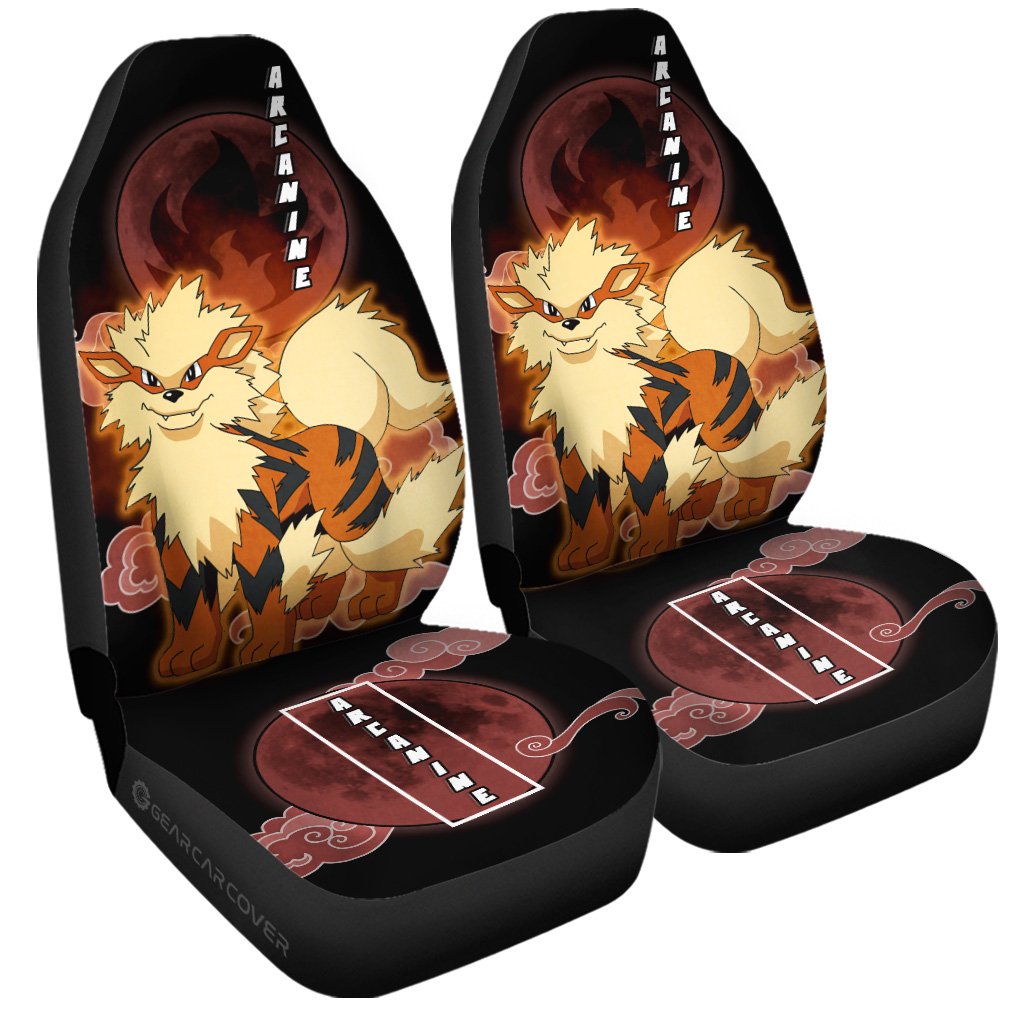 Arcanine Car Seat Covers Custom Anime Car Accessories For Anime Fans - Gearcarcover - 3