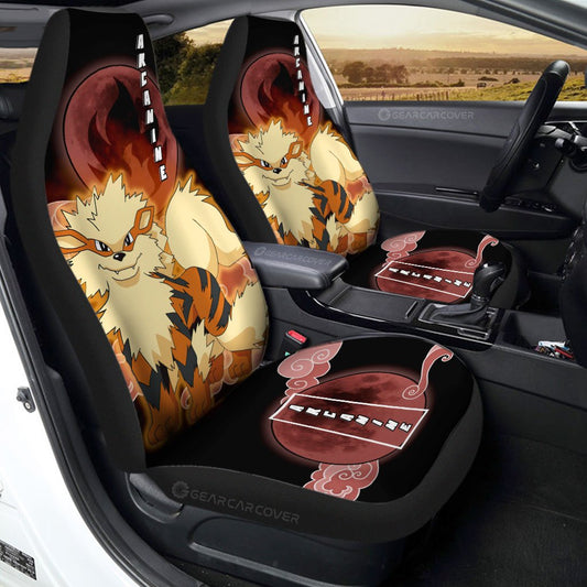Arcanine Car Seat Covers Custom Anime Car Accessories For Anime Fans - Gearcarcover - 1