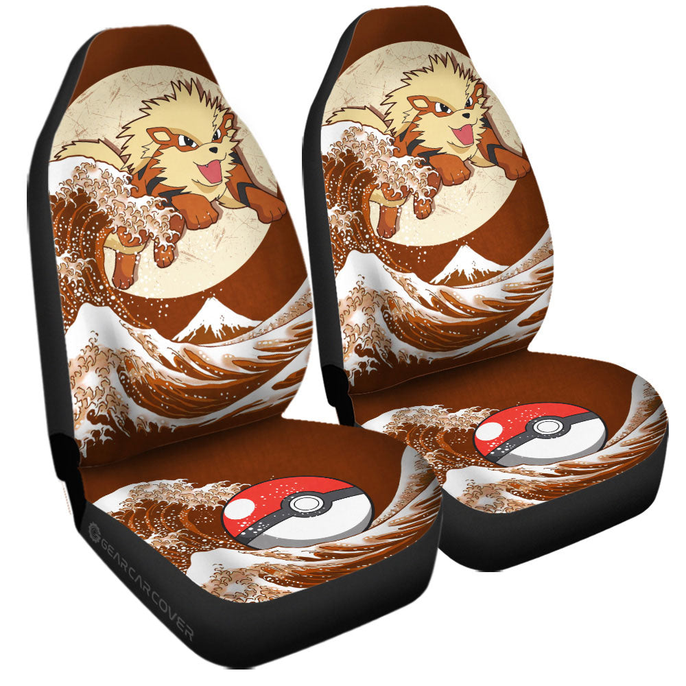 Arcanine Car Seat Covers Custom Pokemon Car Accessories - Gearcarcover - 3