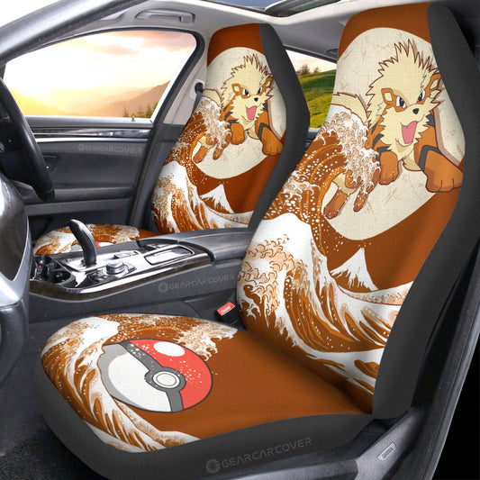 Arcanine Car Seat Covers Custom Pokemon Car Accessories - Gearcarcover - 1