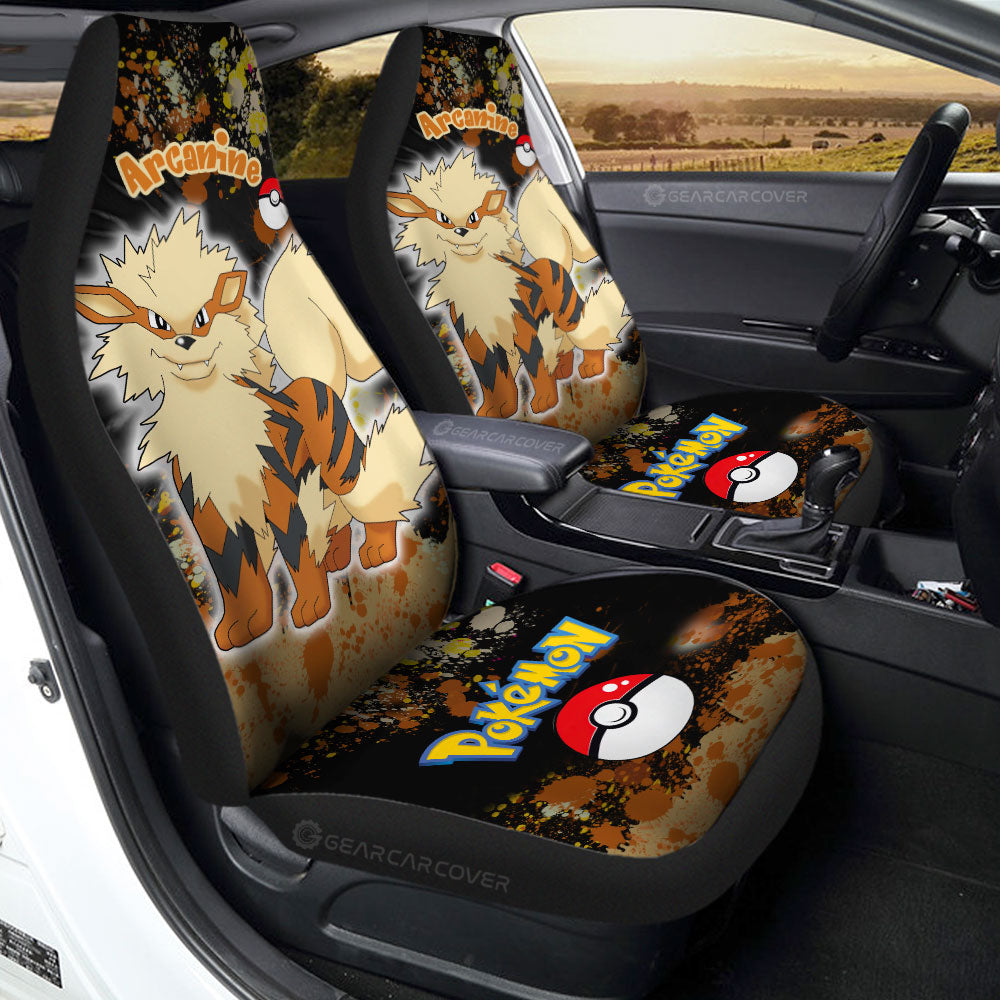 Arcanine Car Seat Covers Custom Tie Dye Style Car Accessories - Gearcarcover - 1