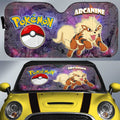 Arcanine Car Sunshade Custom Anime Galaxy Manga Style - Gearcarcover - 1