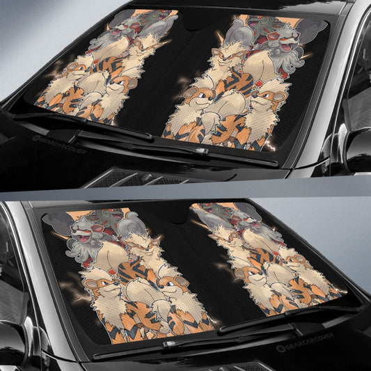 Arcanine Car Sunshade Custom Car Accessories For Fans - Gearcarcover - 2