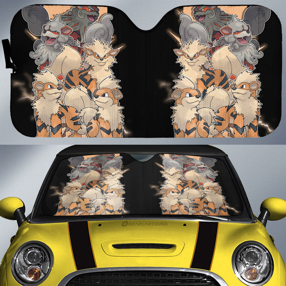 Arcanine Car Sunshade Custom Car Accessories For Fans - Gearcarcover - 1