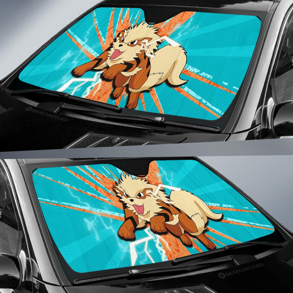 Arcanine Car Sunshade Custom Car Interior Accessories - Gearcarcover - 3