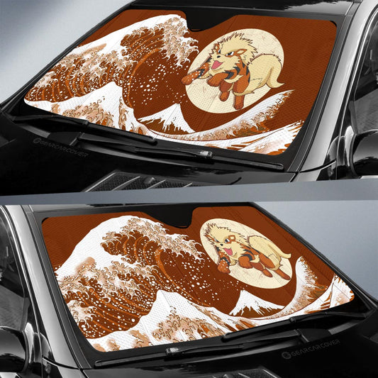 Arcanine Car Sunshade Custom Pokemon Car Accessories - Gearcarcover - 2