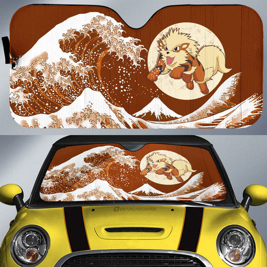 Arcanine Car Sunshade Custom Pokemon Car Accessories - Gearcarcover - 1