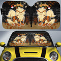 Arcanine Car Sunshade Custom Tie Dye Style Anime Car Accessories - Gearcarcover - 1