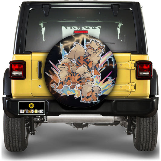Arcanine Evolution Spare Tire Cover Custom Anime - Gearcarcover - 1