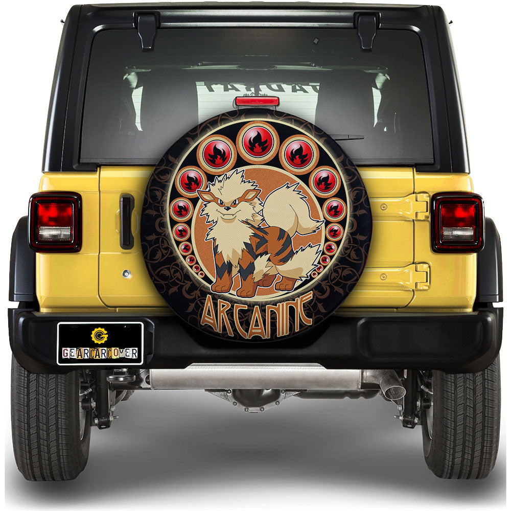 Arcanine Spare Tire Cover Custom Anime For Fans - Gearcarcover - 1