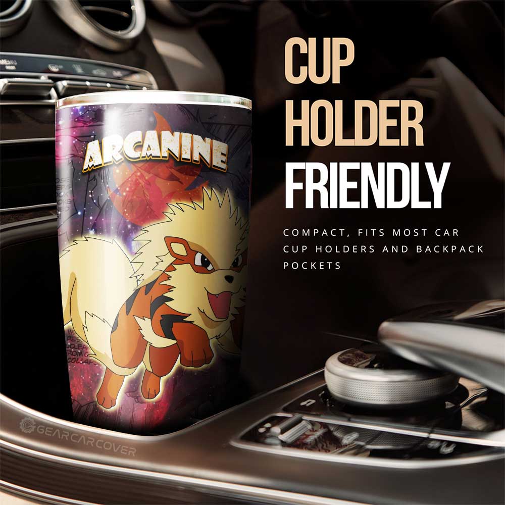Arcanine Tumbler Cup Custom Anime Galaxy Manga Style - Gearcarcover - 2