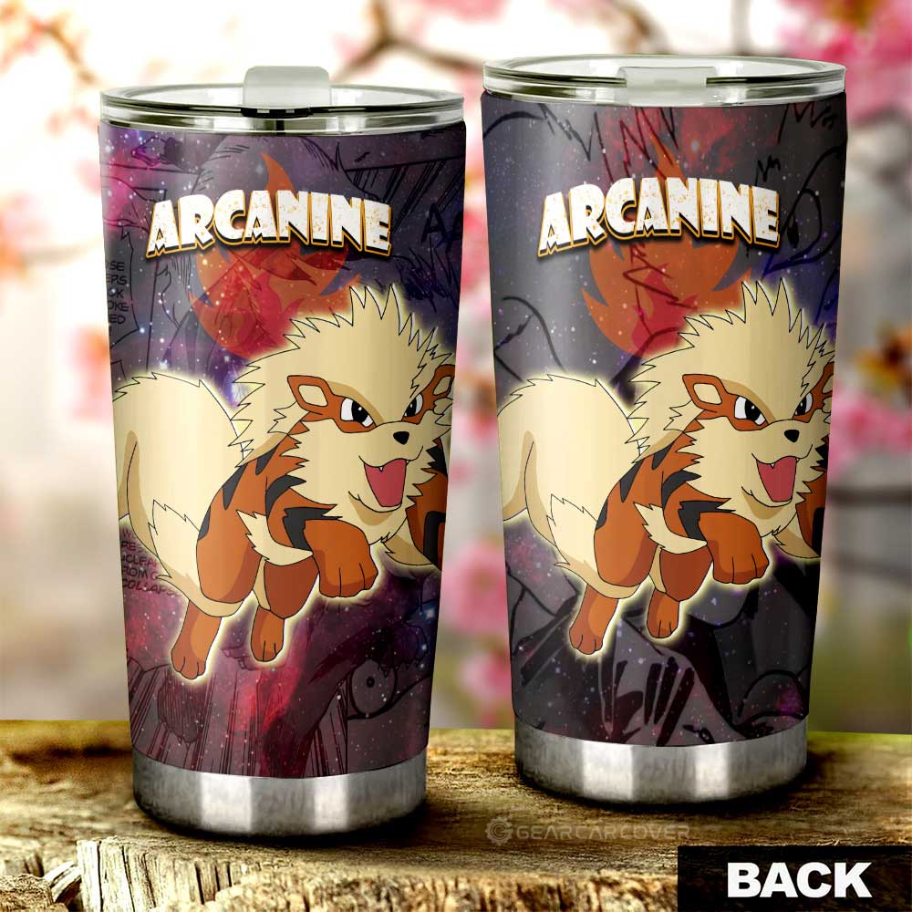 Arcanine Tumbler Cup Custom Anime Galaxy Manga Style - Gearcarcover - 3