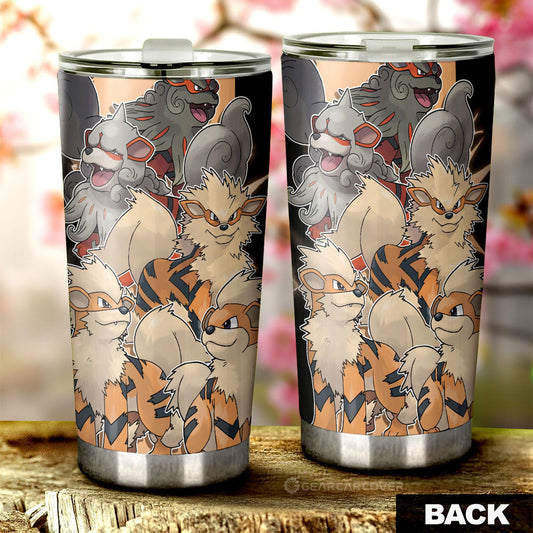 Arcanine Tumbler Cup Custom Car Accessories For Fans - Gearcarcover - 2