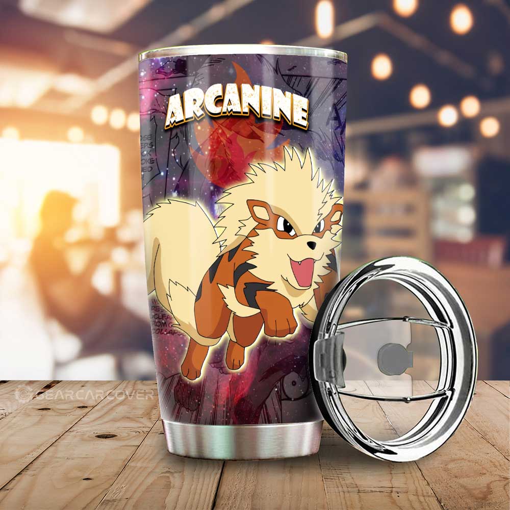 Arcanine Tumbler Cup Custom Galaxy Manga Style - Gearcarcover - 1