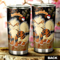 Arcanine Tumbler Cup Custom Tie Dye Style Anime Car Accessories - Gearcarcover - 3