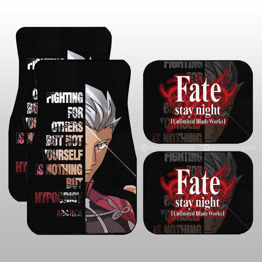 Archer Car Floor Mats Custom Fate Stay Night Anime Car Accessories - Gearcarcover - 1