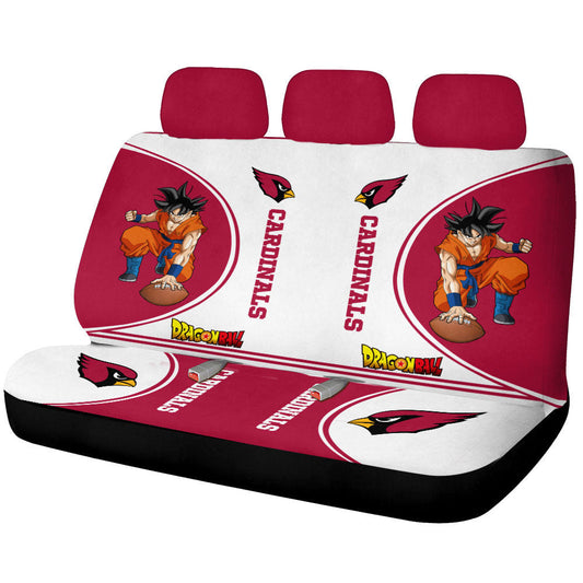 Arizona Cardinals Car Back Seat Covers Custom Car Accessories For Fans - Gearcarcover - 1