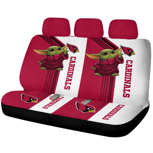 Arizona Cardinals Car Back Seat Covers Custom Car Accessories - Gearcarcover - 1