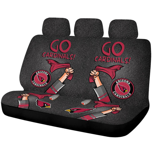 Arizona Cardinals Car Back Seat Covers Custom Car Accessories - Gearcarcover - 1