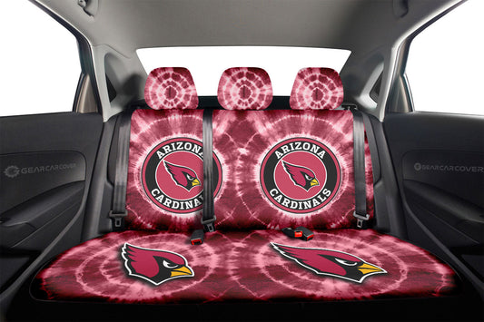 Arizona Cardinals Car Back Seat Covers Custom Tie Dye Car Accessories - Gearcarcover - 2