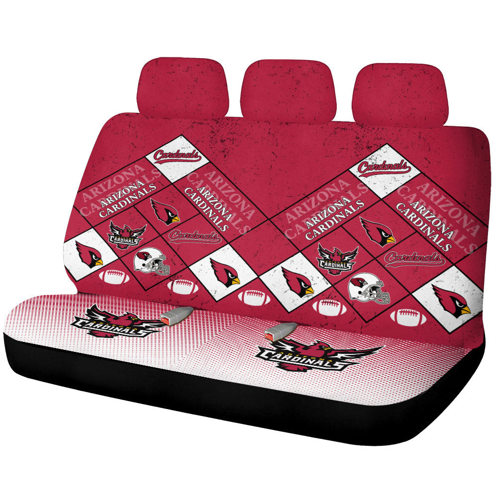 Arizona Cardinals Car Back Seat Covers Sporty Team Collection - Gearcarcover - 1