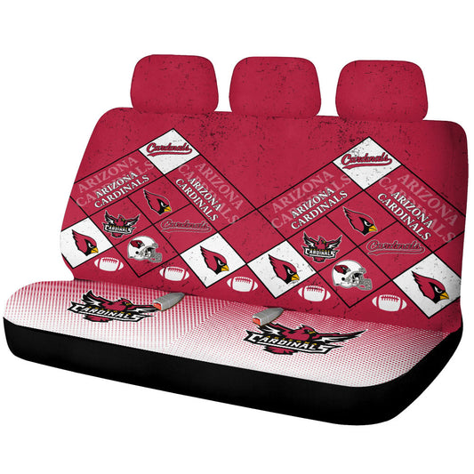 Arizona Cardinals Car Back Seat Covers Sporty Team Collection - Gearcarcover - 1