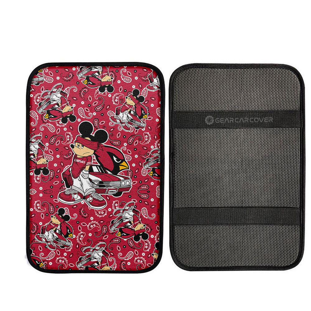 Arizona Cardinals Car Center Console Cover Cartoon Theme Collection - Gearcarcover - 2