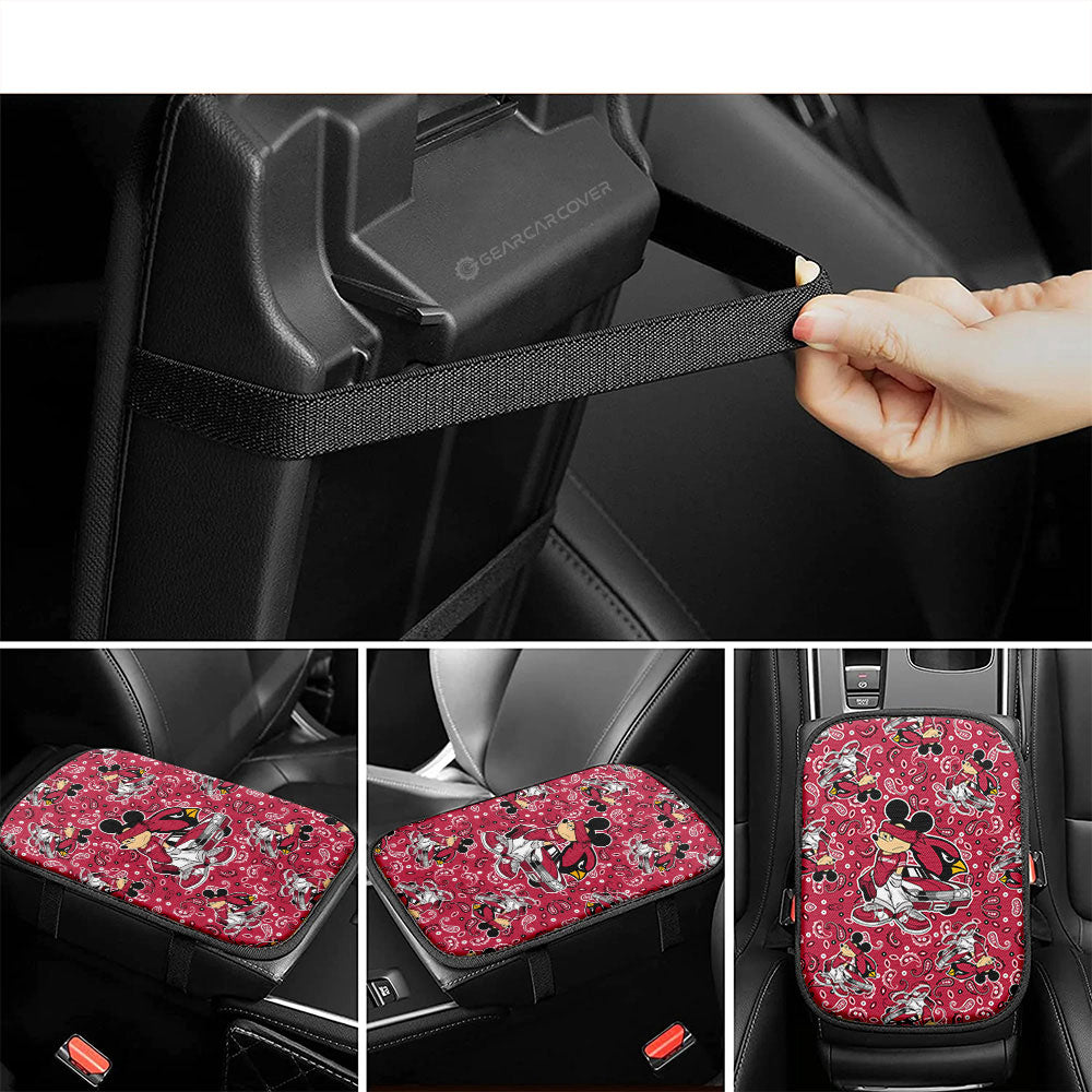 Arizona Cardinals Car Center Console Cover Cartoon Theme Collection - Gearcarcover - 4