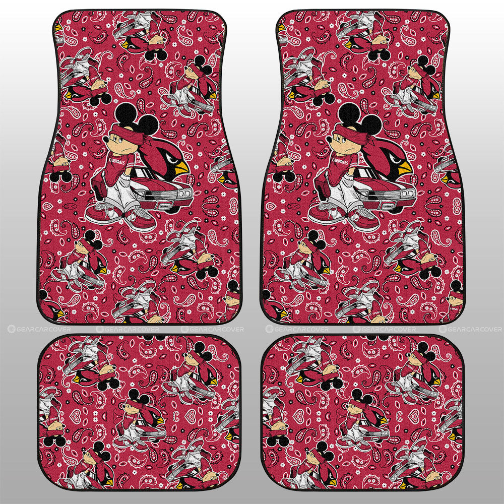 Arizona Cardinals Car Floor Mats Cartoon Theme Collection - Gearcarcover - 1