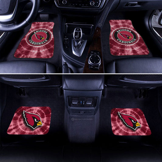 Arizona Cardinals Car Floor Mats Custom Tie Dye Car Accessories - Gearcarcover - 2