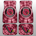 Arizona Cardinals Car Floor Mats Custom Tie Dye Car Accessories - Gearcarcover - 1