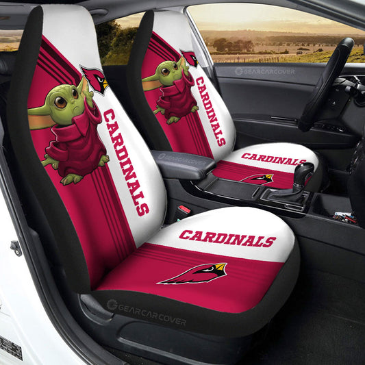 Arizona Cardinals Car Seat Covers Baby Yoda Car Accessories - Gearcarcover - 2
