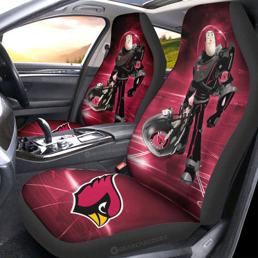 Arizona Cardinals Car Seat Covers Buzz Lightyear Car Accessories For Fan - Gearcarcover - 1
