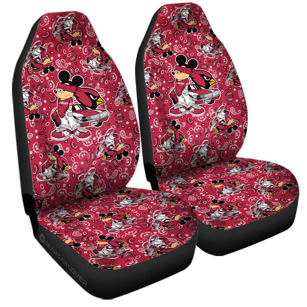 Arizona Cardinals Car Seat Covers Cartoon Theme Collection - Gearcarcover - 3