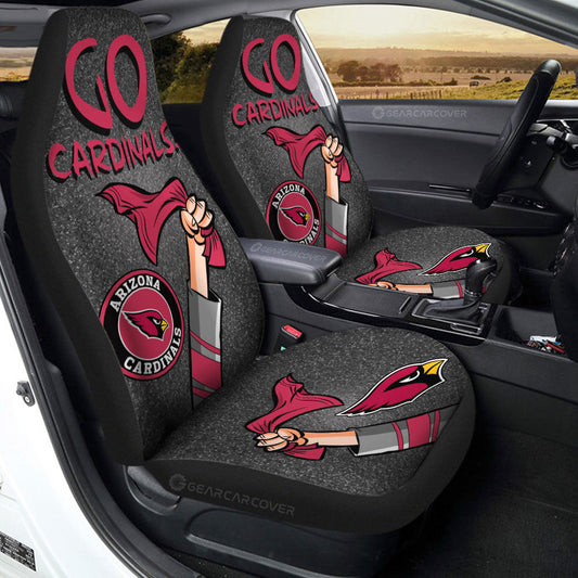 Arizona Cardinals Car Seat Covers Custom Car Accessories - Gearcarcover - 2
