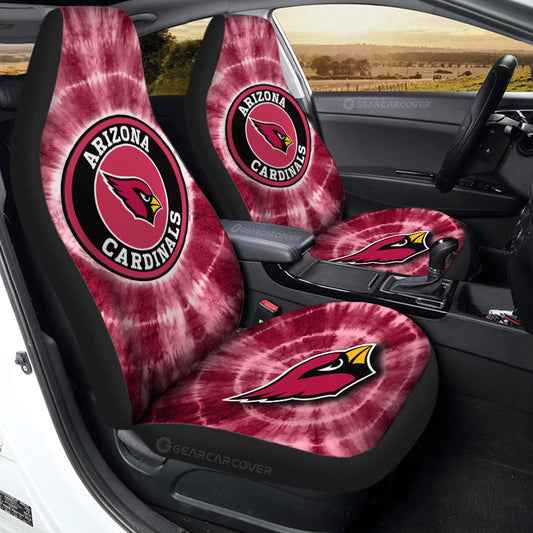 Arizona Cardinals Car Seat Covers Custom Tie Dye Car Accessories - Gearcarcover - 2